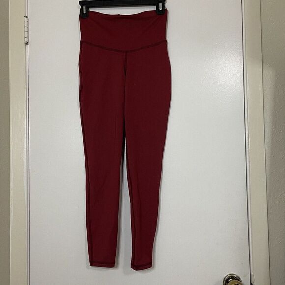 MICHI Red compression workout athletic leggings size small - Picture 1 of 5